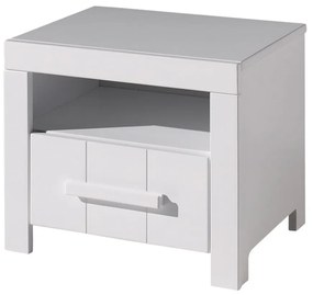 Бяло детско нощно шкафче Erik - Vipack