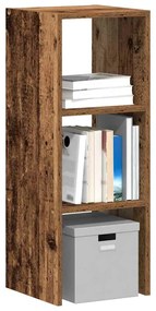 858817 vidaXL Библиотека стифиращи старо дърво 30x30x80 см инженерно дърво