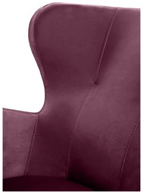 Лилаво кадифено кресло Noemye – Bonami Selection