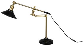 Настолна лампа в черен и златист цвят (височина 50 cm) Penelope – Dutchbone