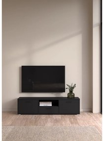 Черна телевизионна масичка 147x38 cm Media - Tvilum