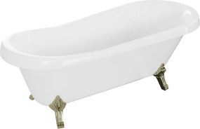 Mexen Retro свободно стояща вана 170 x 75 см, бяла, със златни крака - 53251707500-50
