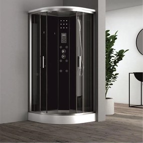Хидромасажна душ кабина БРИЛЯНТ ICSH 998 NEW EASY ASSEMBLE, 90x90x215см, 4мм