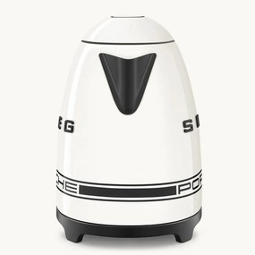 Електрическа кана SMEG Porsche KLF03PCWEU, 2400 W, 1.7 л, 360° основа, Гланцово покритие, Бял