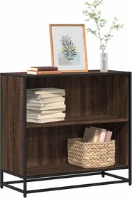 849108 vidaXL Шкаф за книги Кафяв дъб 80,5x35x76 cm Инженерна дървесина