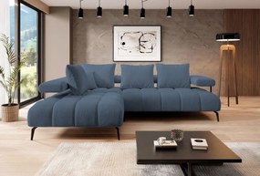 Ъглов диван Магнито-син-ляв