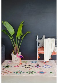 Кремав ръчно изработен памучен килим подходящ за пране 140x200 cm Kaarol – Lorena Canals