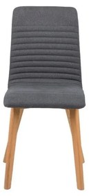 Комплект от 2 антрацитно сиви трапезни стола Arosa - Actona