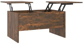 819293 vidaXL Кафе маса, опушен дъб, 80x50x42,5 см, инженерно дърво