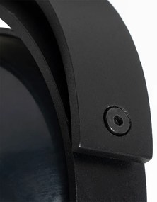 Модерен 3-фазен релсов прожектор черен - Master 111 Honey