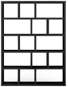 Черна етажерка за книги 150x198 cm Berlin - TemaHome