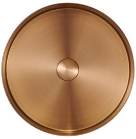 Кръгла мивка от неръждаема стомана в меден цвят ø 38 cm Aurum – Sapho