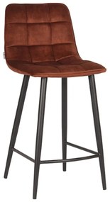 Бар столове от кадифе в цвят коняк в комплект от 2 броя 94 см Jelt - LABEL51