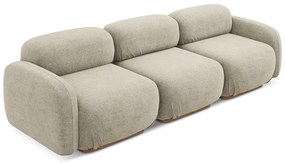 Бежов модулен диван от букле 270 cm Ailani – Makamii