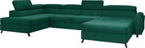 Ъглов диван Baikal-Green-Left