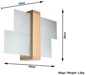 Стенна лампа Natural Leda - Sollux