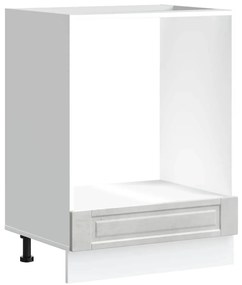 854001 vidaXL Шкаф за фурна, Porto, бетонно сив, инженерно дърво