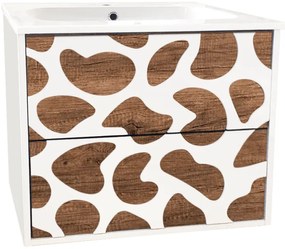 Конзолен PVC шкаф ICP 6061, Inter Ceramic, с умивалник, 60x43.5x55см