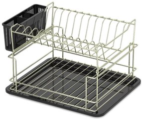 СУШИЛНИК ЗА СЪДОВЕ TEKNO TEL KB-010G , 2 нива , златисто