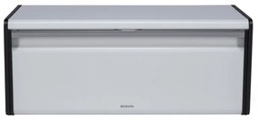 Кутия за хляб Brabantia Fall Front 1003246, 18 л, 46.5х25 см, Стенен монтаж, Без пръстови отпечатъци, Бял