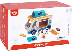Tooky Toy - Дървен кемпер с фигури и аксесоари TH427