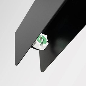 Черно метално LED висящо осветително тяло Nebula – Sollux