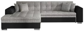 Ъглов разтегателен диван PALERMO, 294x80x196, berlin01/soft11, ляво