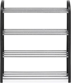 Черен пластмасов стелаж за обувки 50,5x57x19 cm Hallfrid – Yes Everyday