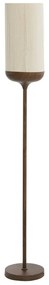 Тъмнокафява подова лампа с текстилен абажур (височина 159 cm) Dania – Light &amp; Living