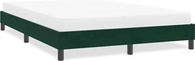 4101406 vidaXL Рамка за легло без матрак Тъмнозелено 140x220 cm Кадифе