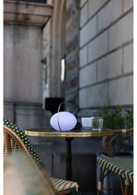 Бяла LED затъмняваща се настолна лампа (височина 19 cm) Orbit – UMAGE