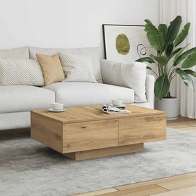856571 vidaXL Комплект кафе маси, дъб сонома, 90x60x31 см, инженерно дърво
