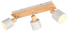 Прожектор в бял и естествен цвят ø 9 cm Shanti – Trio