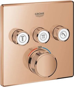 Grohtherm Smart Control, термостатен смесител за душ/вана с 3 извода