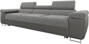 Диван Torezio триместен-Сива кожа