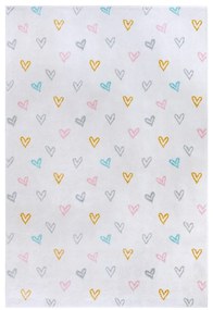 Бял детски килим 160x235 cm Hearts - Hanse Home