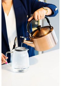 Чайник от неръждаема стомана в меден цвят 1,5 l Diamante – Vialli Design