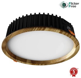 APLED - LED Лампа RONDO WOODLINE LED/18W/230V 4000K Ø 26 см пепел масивнo дървo