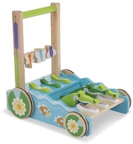 Melissa & Doug  - Дървена проходилка със звуци - Алигатори