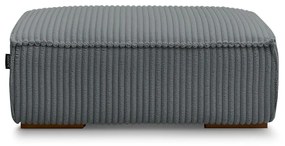 Тъмносива табуретка от рипсено кадифе Chelsea – Bobochic Paris