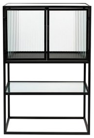 Черен метален шкаф 60x90 cm Boli - Dutchbone