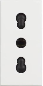 BTICINO Контакт ИТАЛИАНСКИ стандарт 2P+E 1 мод. 16A детска защита цвят Бял Classia Pro  - RW4180P