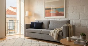 Диван Smart  two seater-120φ 90β cm.-Ash