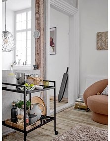 Висящо осветително тяло в сребрист цвят със стъклен абажур ø 20 cm Baele – Bloomingville