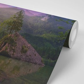 Фототапет – Залез над планински пейзаж