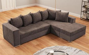 Разтегателен ъглов диван + табуретка Лондо