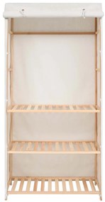 247107 vidaXL Гардероб за дрехи с 3 рафта, 79x40x170 см
