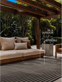 Черен/кремав килим за открито и закрито 120x170 cm Haringey Linley – Ted Baker