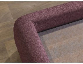 Розово двойно тапицирано легло с място за съхранение с включена подматрачна рамка 160x200 cm Garance – Bobochic Paris