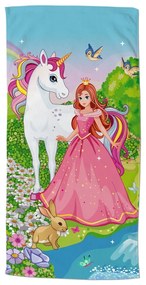 Детска кадифена плажна кърпа 75x150 cm Fairytale – Good Morning